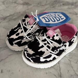 Hey Dude Kids Sneakers - Black and Pink